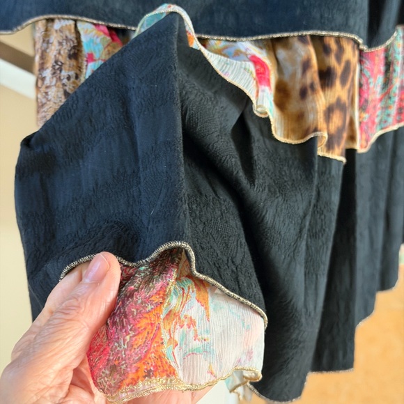 Vintage Roberto Cavalli FREAKY Black and Floral Skirt - Picture 6 of 16